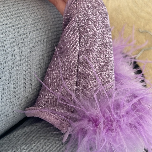 Purple feather top - Picture 2 of 3